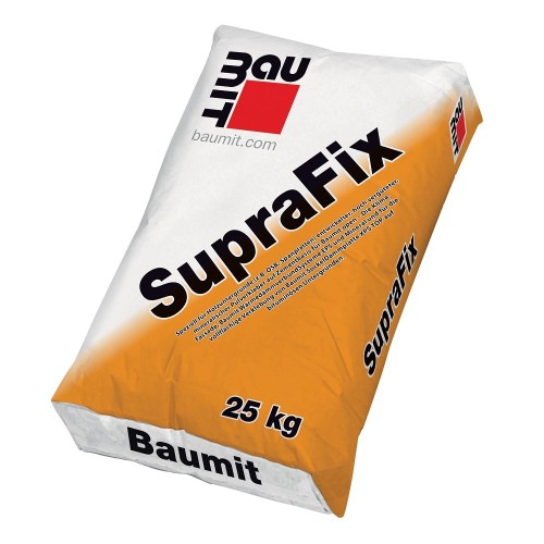 Adeziv polistiren pentru suporturi lemnoase Baumit SupraFix 25 kg Adeziv polistiren pentru suporturi lemnoase Baumit SupraFix 25 kg