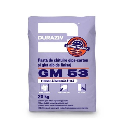 Duraziv GM 53 - Pasta imbinare sisteme gips carton