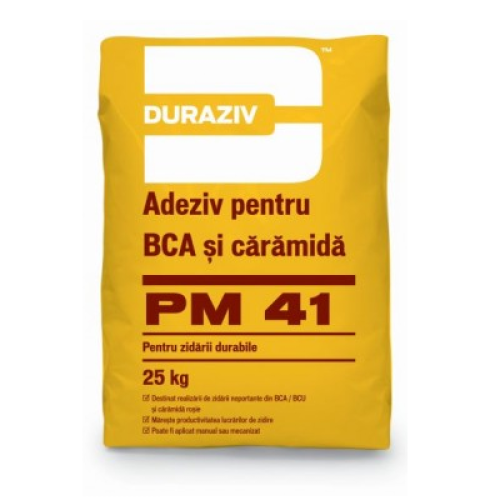 Duraziv PM 41 - Adeziv pentru BCA si caramida 25kg