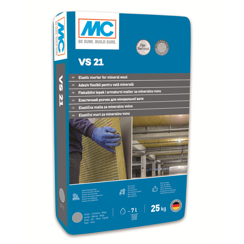 MC Bauchemie VS 21 Adeziv pentru polistiren și vată minerală 25 kg MC Bauchemie VS 21 Adeziv pentru polistiren și vată minerală 25 kg