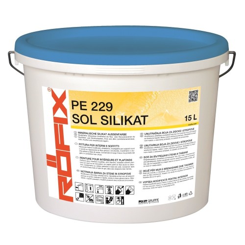 RÖFIX PE 229 Sol Silikat Vopsea silicatică minerală 15 L RÖFIX PE 229 Sol Silikat Vopsea silicatică minerală 15 L