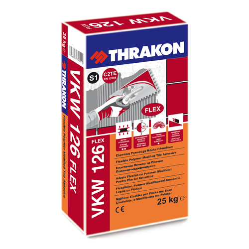 Adeziv flexibil placari ceramice si piatra, THRAKON VKW 126 Adeziv flexibil placari ceramice si piatra, THRAKON VKW 126