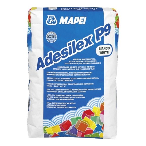 Adeziv pentru placi ceramice si piatra naturala Mapei Adesilex P9, Alb, 25 kg Adeziv pentru placi ceramice si piatra naturala Mapei Adesilex P9, Alb, 25 kg