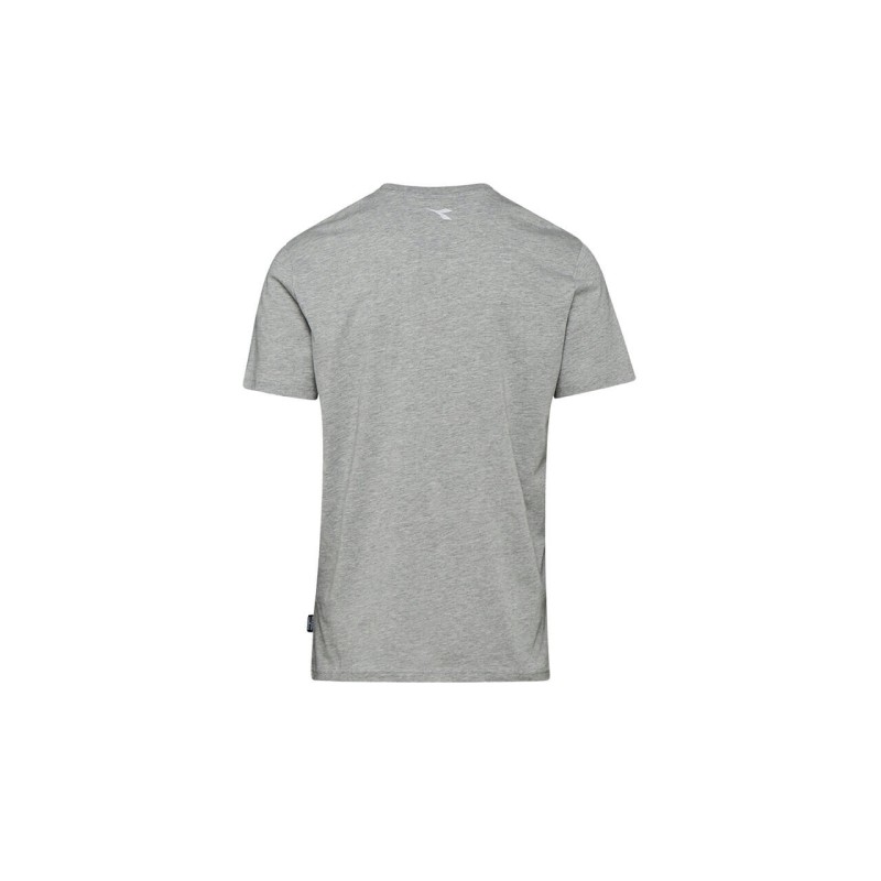 Tricou bumbac organic, Diadora light middle grey melage, S