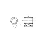 Niplu alama, Ferro, 3/4"_N04Z