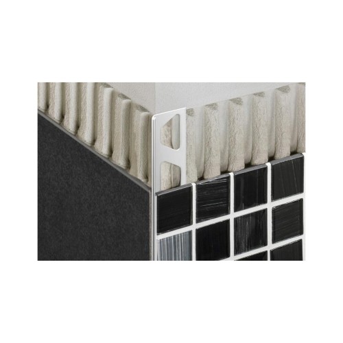 Profil din otel inoxidabil pentru protectie colt, decorativ, Schluter-FINEC-E, H 7 mm, L 2.5 m