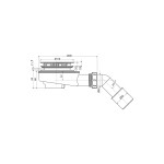 Sifon cadita set, Alcadrain, cromat