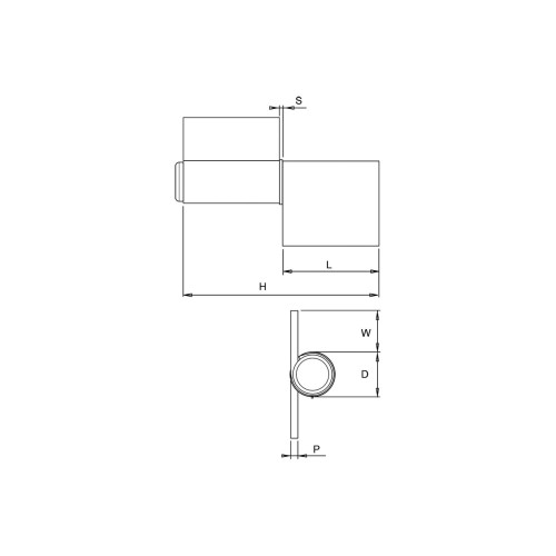 Balama cu 2 brate, FF Group, ø12, 36017