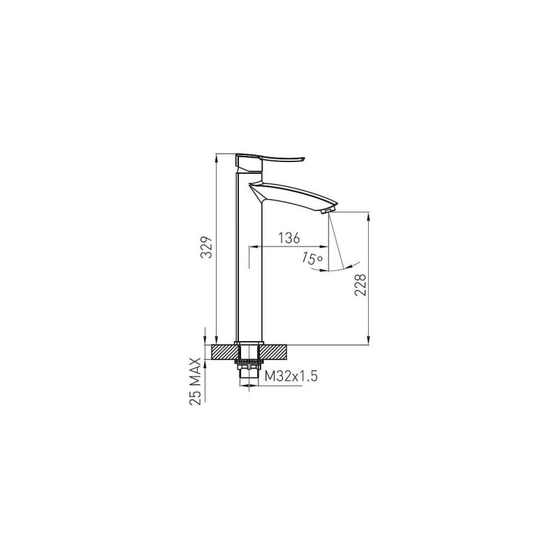 BATERIE STATIVA LAVOAR, FERRO FLORENCE VERDELINE, BFL2LVL