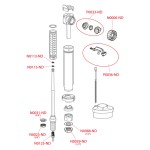 Flotor WC cu plutitor alama, Alcadrain, alimentare de jos, A18 1/2