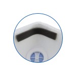 Masca protectie pentru particule, FF Group, V-220 SL FFP2, cu valva, 36455