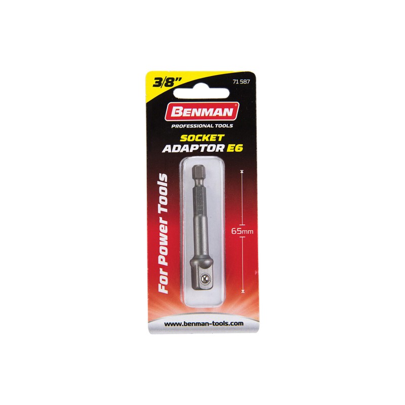Adaptor pentru tubulara, Benman, E6 x 38" x 65mmL, 71587