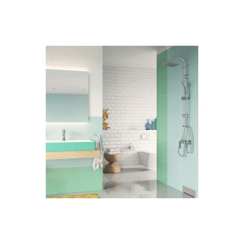 BATERIE PERETE DUS, FERRO SQUARE, CROM FARA ACCESORII, BAQ7 BATERIE PERETE DUS, FERRO SQUARE, CROM FARA ACCESORII, BAQ7