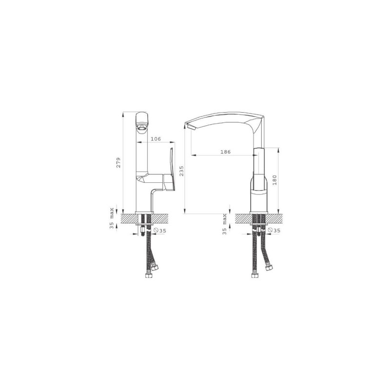 BATERIE STATIVA SPALATOR, FERRO FLORENCE VERDELINE, BFL4VL