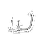 Ventil cada automat, Alcadrain, cu sifon si preaplin, alb Ventil cada automat, Alcadrain, cu sifon si preaplin, alb
