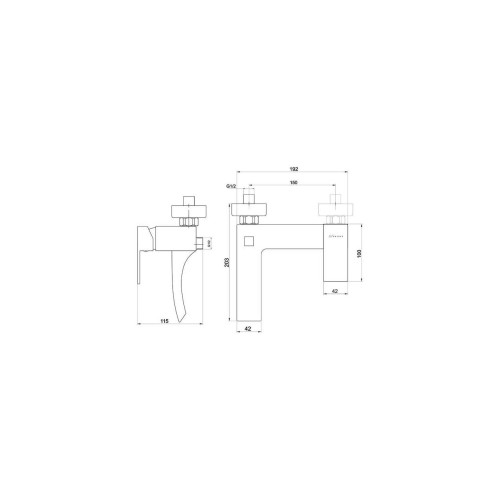 Baterie perete cada/dus FERRO EDGE, crom, 36020/1.0 Baterie perete cada/dus FERRO EDGE, crom, 36020/1.0