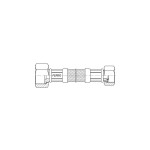 Racord flexibil pentru apa, Ferro, 1/2"x3/8" FI-FI  60cm_PWS85