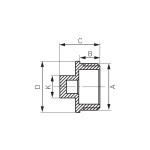 Dop alama, Ferro, 1/2" FE_KOR3Z