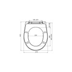 Capac WC softclose Alcadrain cu sistem inchidere lenta A604
