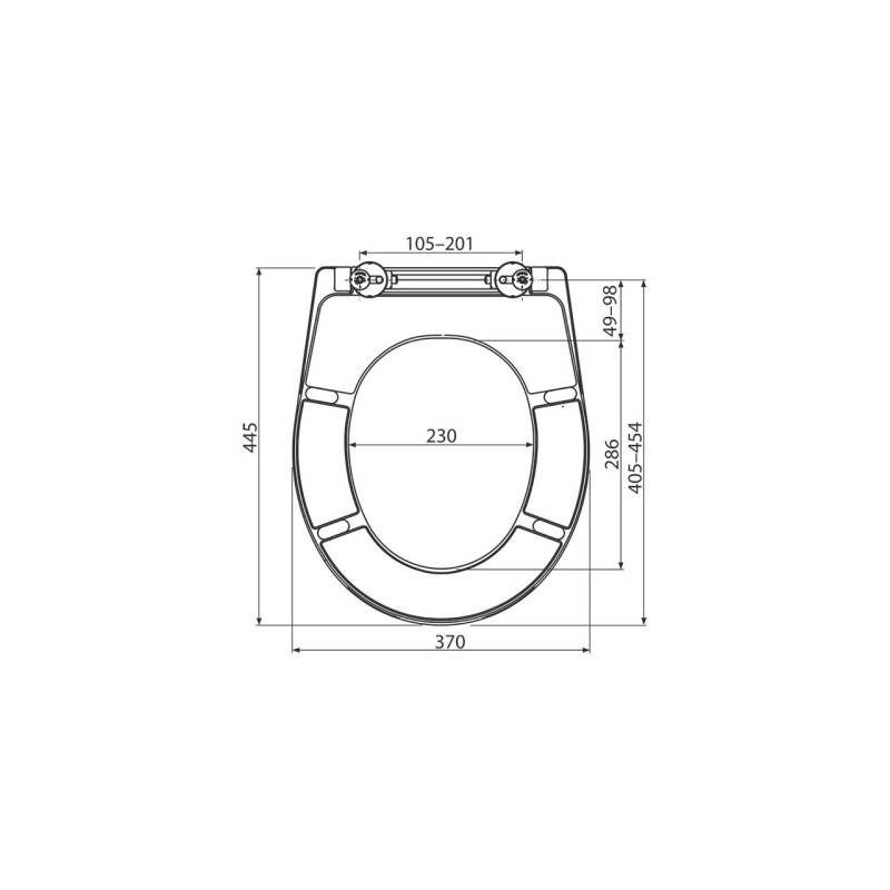 Capac WC softclose Alcadrain cu sistem inchidere lenta A604