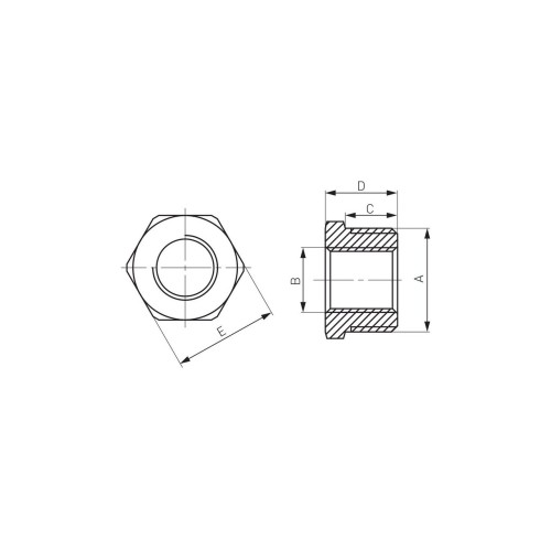 Reductie alama, Ferro, 2"x1 1/2" FE-FI_R12Z Reductie alama, Ferro, 2"x1 1/2" FE-FI_R12Z