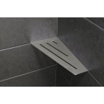 Suport inox pentru baie si bucatarie, SchluterÂ®-SHELF-E-S3, design wave, 154x295mm
