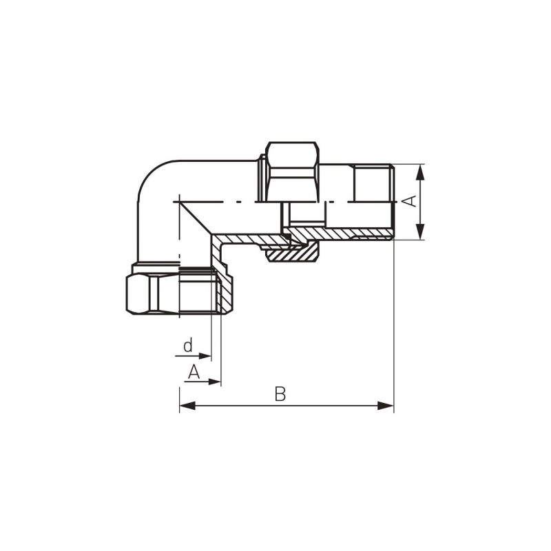 Cot olandez alama, Ferro, 1/2 FI-FE cu O-ring_SGU5