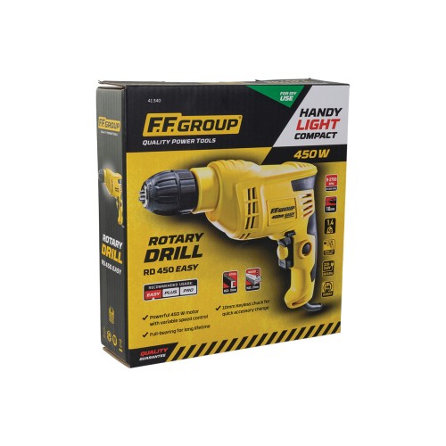 Masina de gaurit, FF Group RD 450 Easy, 0.8-10mm, 450W, 41340