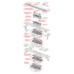 Canal de scurgere pentru dus cu margine pentru gratar perforat, Alcadrain, APZ101-300