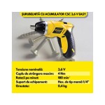 Masina de insurubat cu acumulator, FF Group CSC 3,6V Easy, 1x1.5 Ah, 180 rot/min