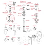 Ventil lavoar click-clack metalic cu preaplin, dop mare, Alcadrain A390, filet 5"