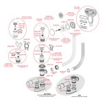 Ventil cada click/clack, Alcadrain, cu sifon si preaplin