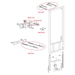 Cadru de montaj pentru bideu, Alcadrain A105/450 Cadru de montaj pentru bideu, Alcadrain A105/450