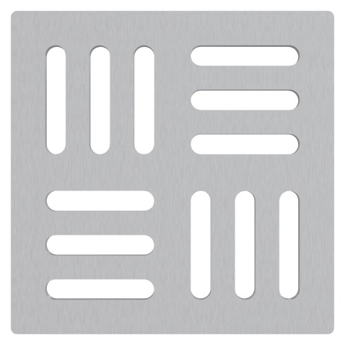 Gratar pentru sifon pardoseala, Alcadrain MPV011, din otel inoxidabil 102 ø— 102mm