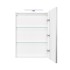 Oglinda cabinet, Roca, Victoria Nord 600 dreapta, alb