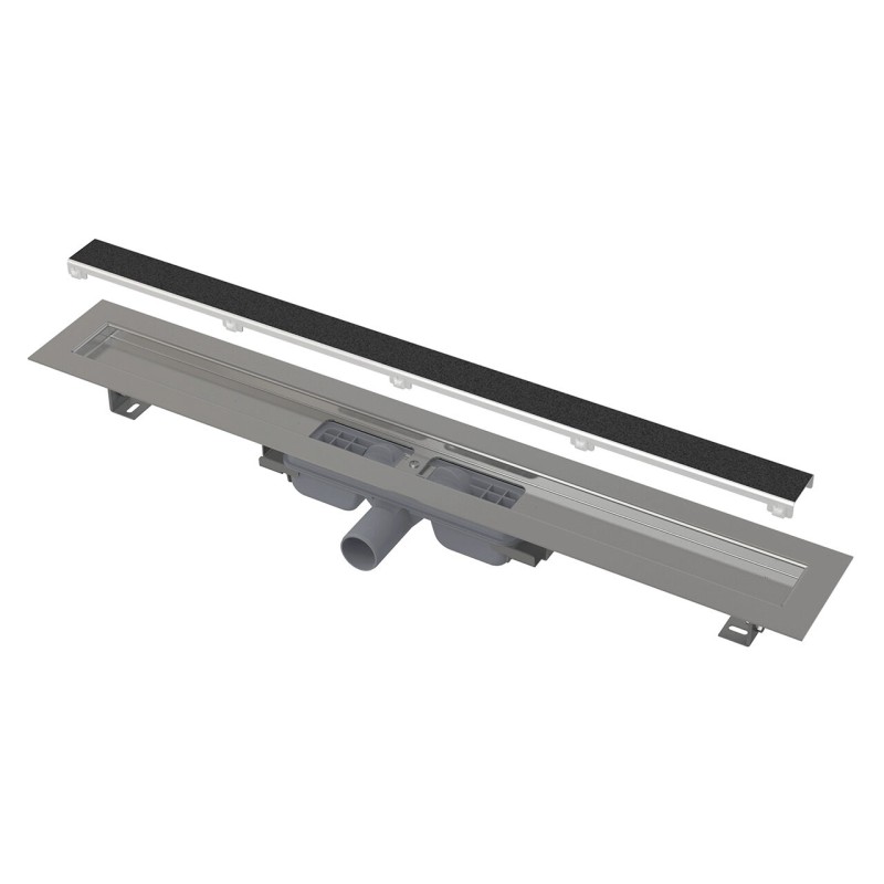 Canal de scurgere pentru dus fara margine cu suport pentru incastrarea placilor, Alcadrain, Marble Low