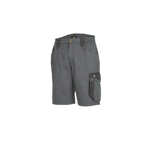 PANTALONI SCURTI, DIADORA BERMUDA POLY, STEEL GREY, XL, 702.161758