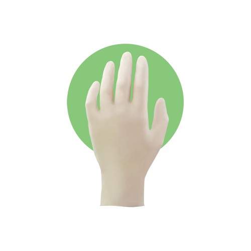 Manusi latex unica folosinta nepudrate, F.F. Group, (100pcs)M, 37032