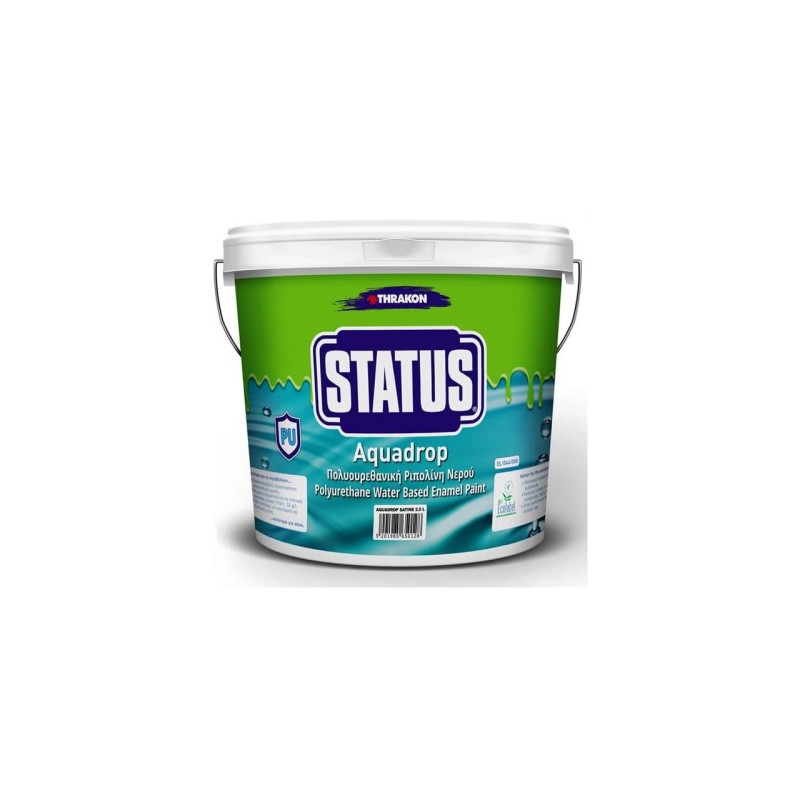 Vopsea email pe baza de apa, ecologica, Status Aquadrop, 0.75l