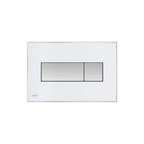 Clapeta de actionare pentru rezervor incastrat cu panou frontal colorat, Alcadrain M1370, alb-mat