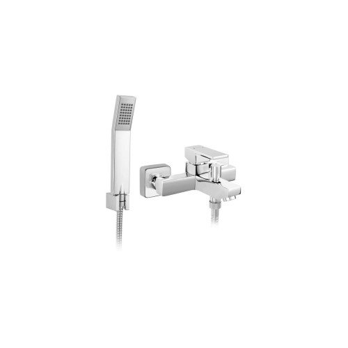 Baterie perete cadadus, Ferro Zicco, crom cu accesorii