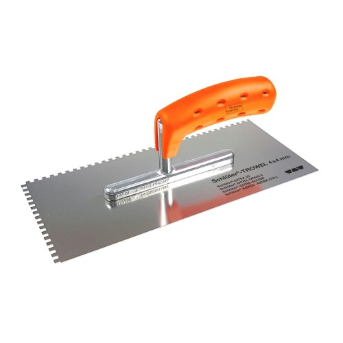 Gletiera cu dinti drepti din otel inoxidabil, Schluter®-TROWEL 6 x 6 mm, TRL6X6 Gletiera cu dinti drepti din otel inoxidabil, Schluter®-TROWEL 6 x 6 mm, TRL6X6