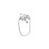 Baterie perete cadadus, Ferro Standard, crom cu accesorii