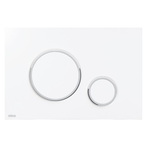 Clapeta de actionare pentru rezervor incastrat, Alcadrain M770, THIN alb cromat-mat