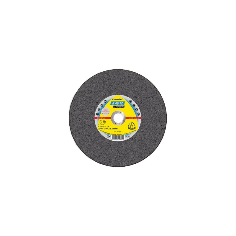 DISC DEBITARE INOX KLINGSPOR A46TZ SPECIAL, 230X22.23X1.9MM