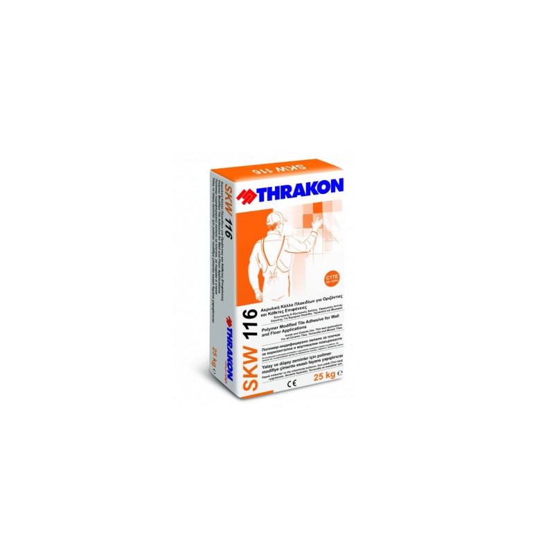 Adeziv pentru gresie si faianta THRAKON SKW 116, GRI, 25KG