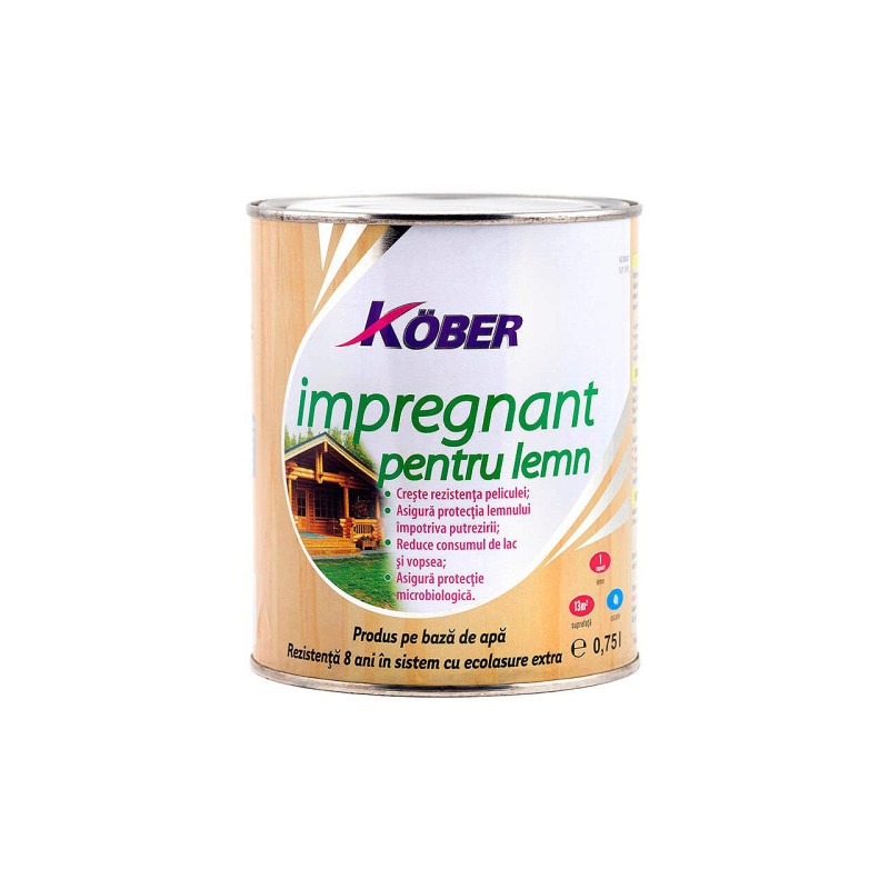 Grund pe baza de apa, Kober Impregnant pentru lemn, 0.75l