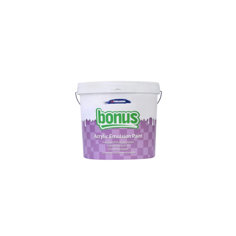 Vopsea lavabila aditivata Status Bonus Acrylic alb, 9l Vopsea lavabila aditivata Status Bonus Acrylic alb, 9l