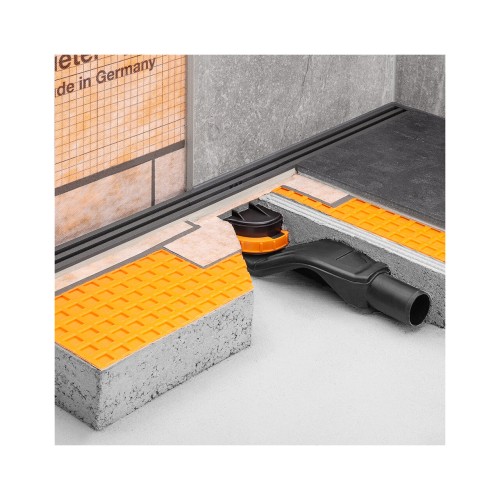 Profil de scurgere din aluminiu pentru rigola, Schluter-KERDI-LINE-VARIO-ALL, design WAVE col. MBW, 120cm