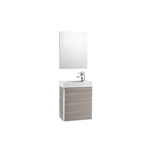 Set unitate de baza, lavoar si oglinda, Roca, 450x250x575mm, nisip texturat Set unitate de baza, lavoar si oglinda, Roca, 450x250x575mm, nisip texturat